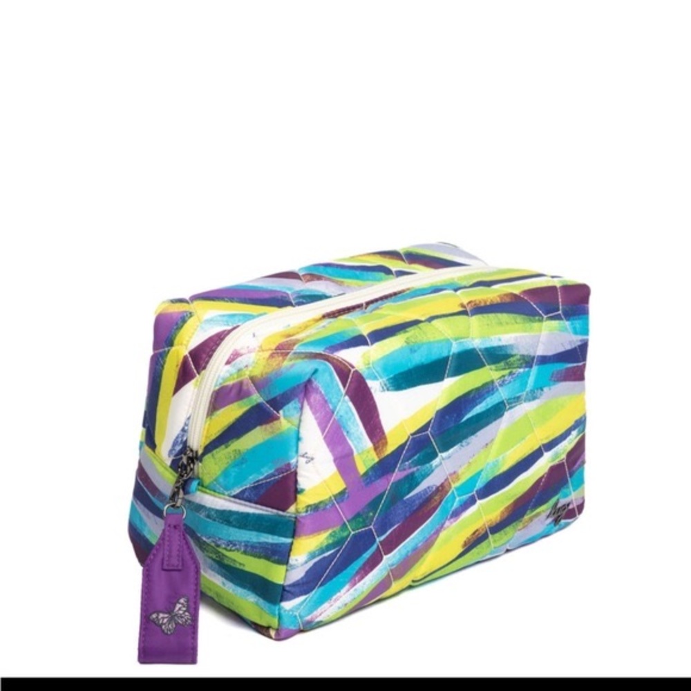 NEW! Lug Bumper Cosmetic Case, Brushstrokes Multi, NWT, sealed in original pkg